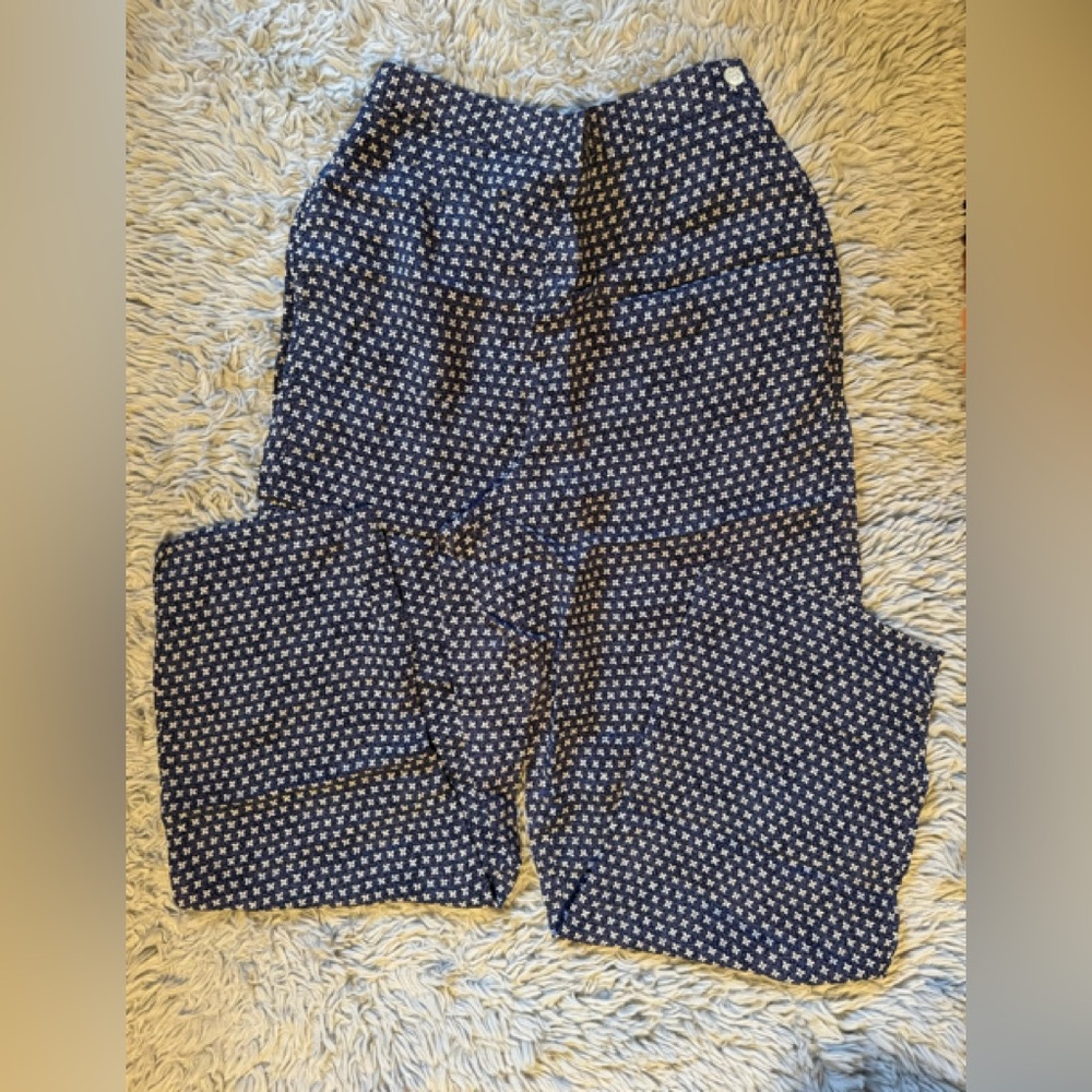 Brand New Talbots 100% Rayon printed pants size 8P
